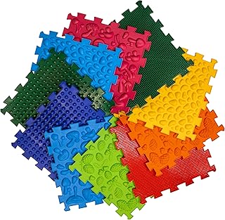 Textured Floor Mats Sensory Puzzle Rug Carpet - Sensory Floor Tiles Mat - Orthopedic Floor Mat Massage - Sensory Mats for Autistic People (10)