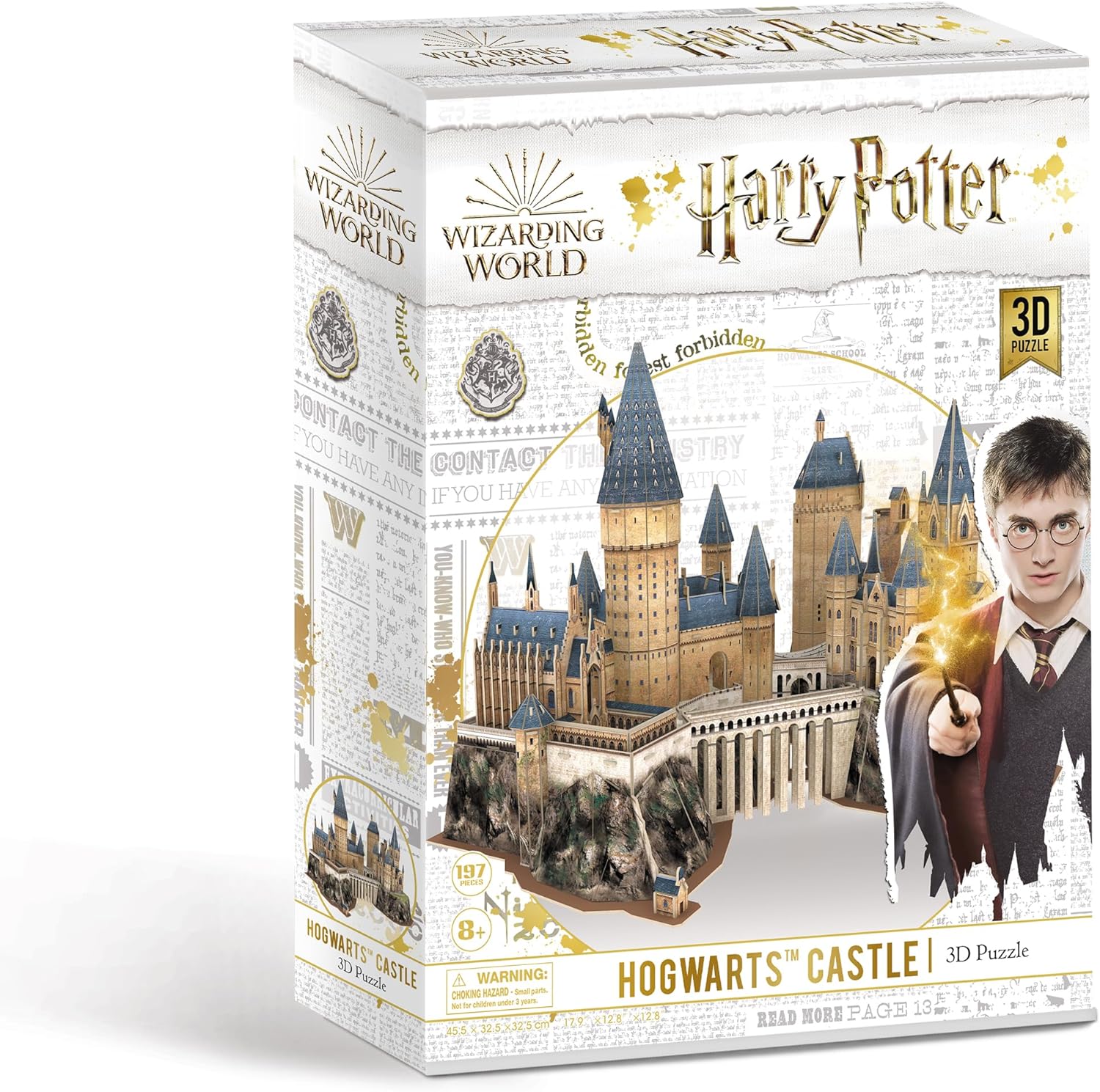 University Games 7565 Harry Potter Hogwarts Castle 3D Puzzle