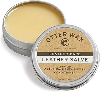 Otter Wax Leather Salve | 2oz | All-Natural Universal Conditioner | Made in USA