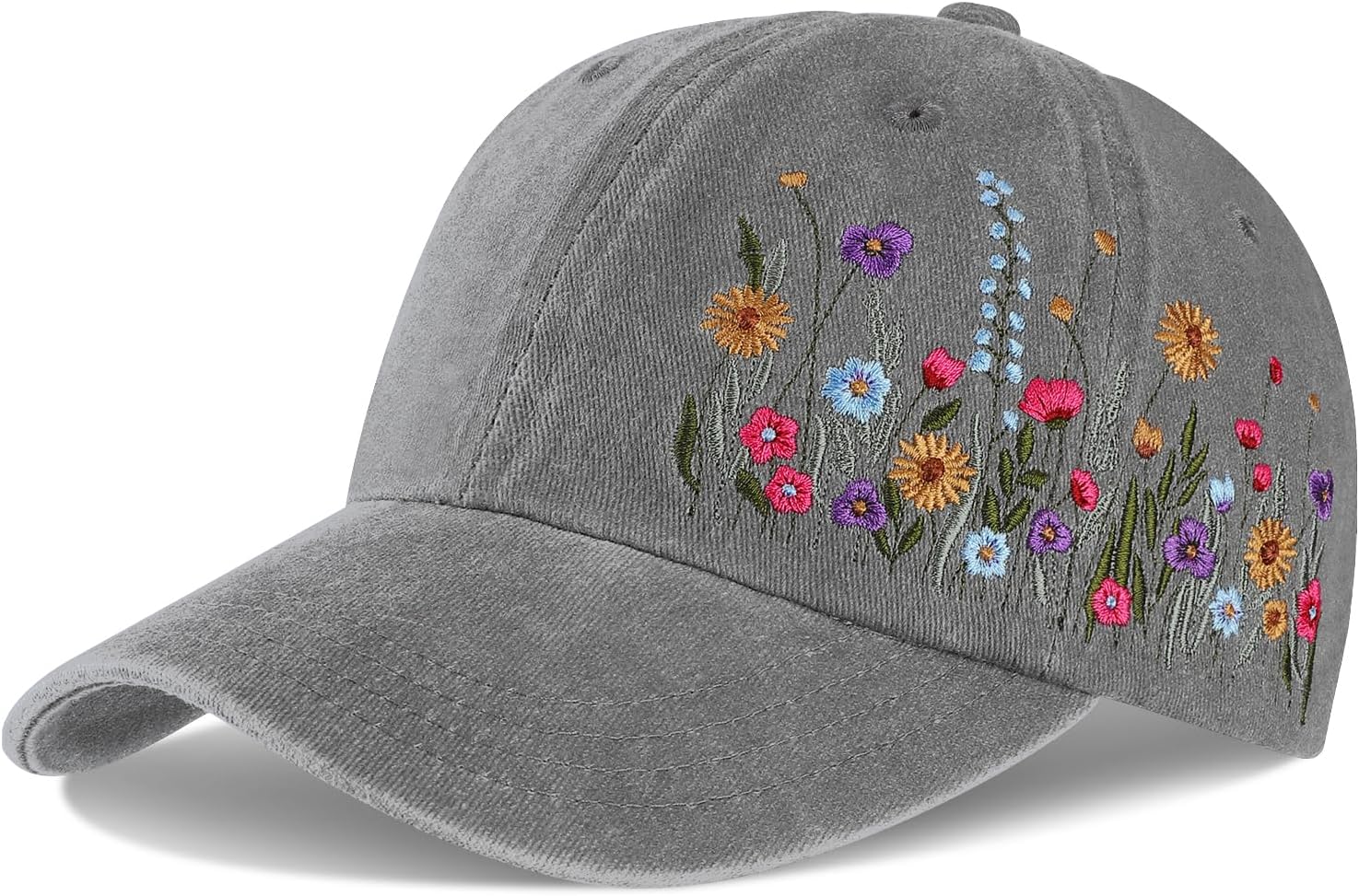 Biggun Embroidered Baseball Cap for Girls Women Men - Adjustable Soft Breathable Hats for Fall Gifts