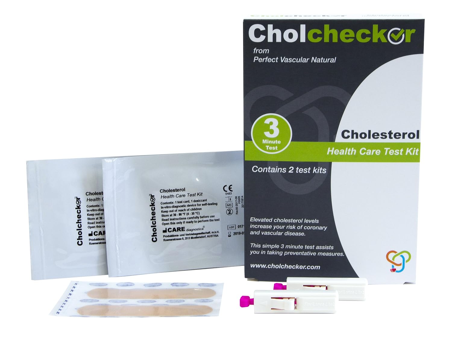 CE Certified Two Tests cholesterol test kit nhs approved home cholesterol kit with Result in 3 Minutes. cholesterol tester kit to Analysis Good or Bad Cholesterol and Triglyceride Levels.