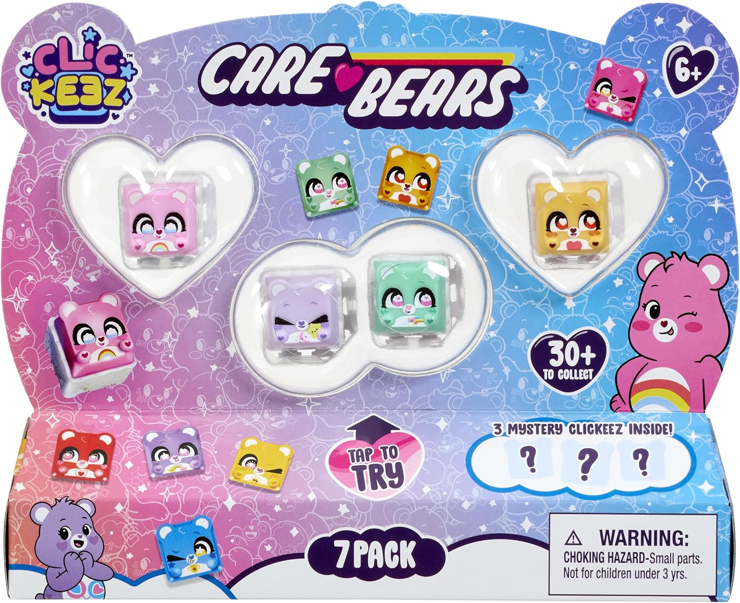 Clickeez Care Bears 7-Pack
