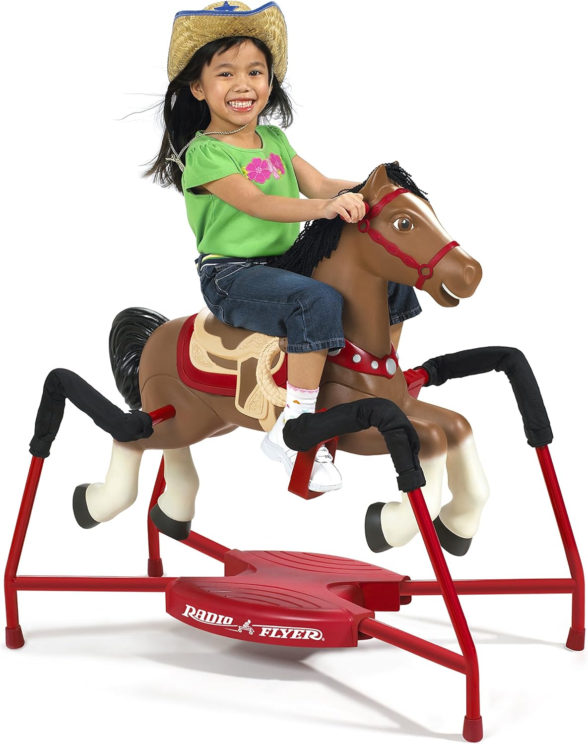 Radio Flyer Blaze Interactive Riding Horse, Brown Ride On Toy