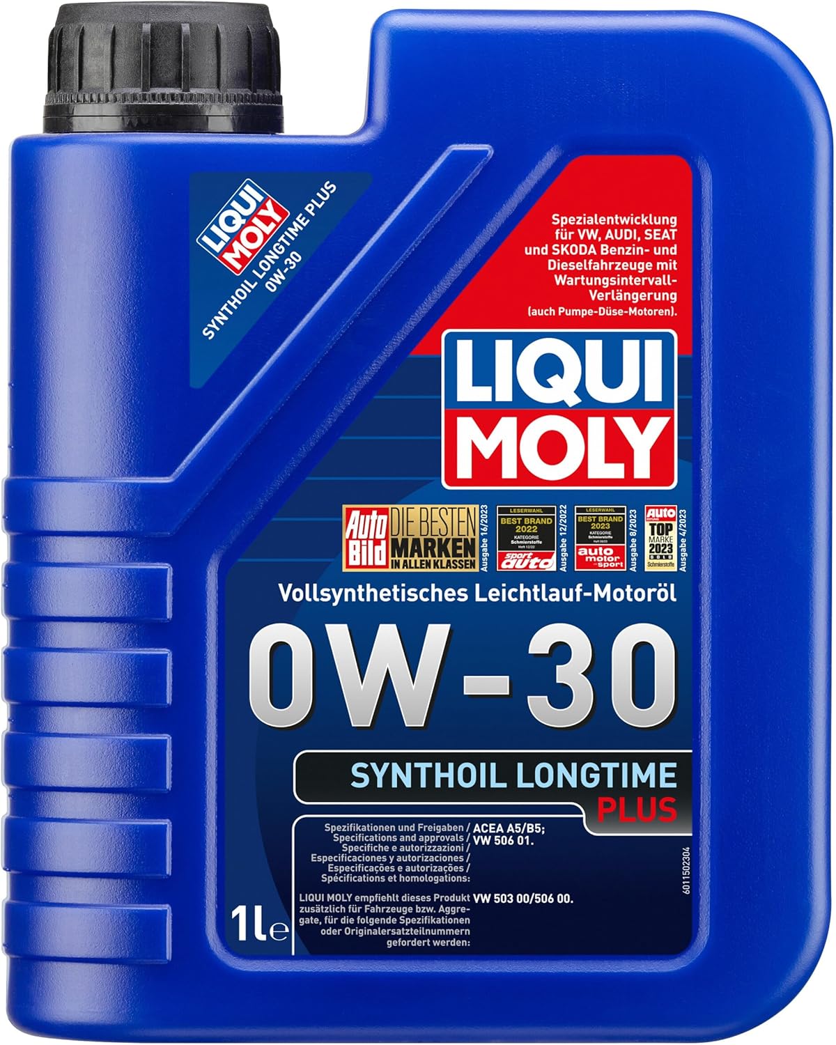 LIQUI MOLY Synthoil Longtime Plus 0W-30 | 1 L | fully synthetic engine oil | SKU: 1150