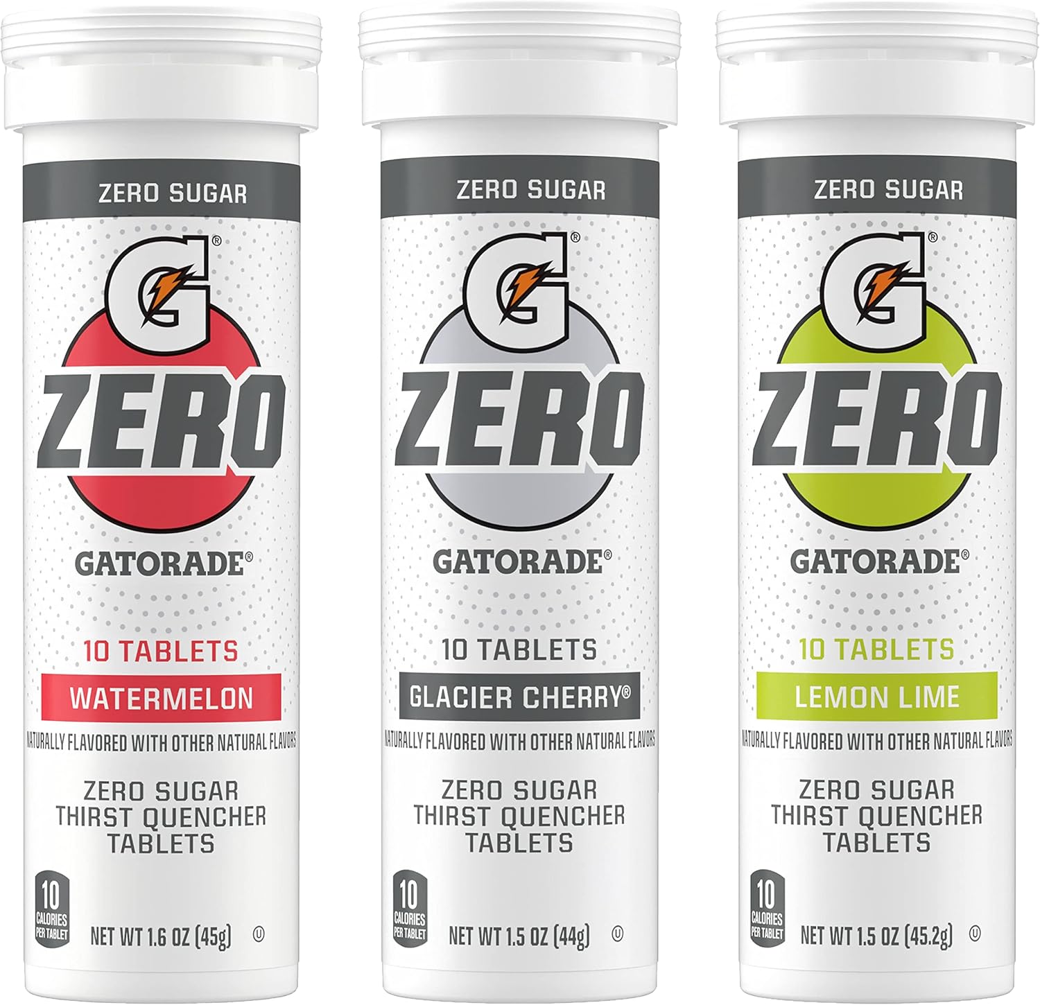 Gatorade Zero Tablets: Zero Sugar, All The Electrolytes, 4 Flavor Variety Pack, 10 Count (Pack of 4)