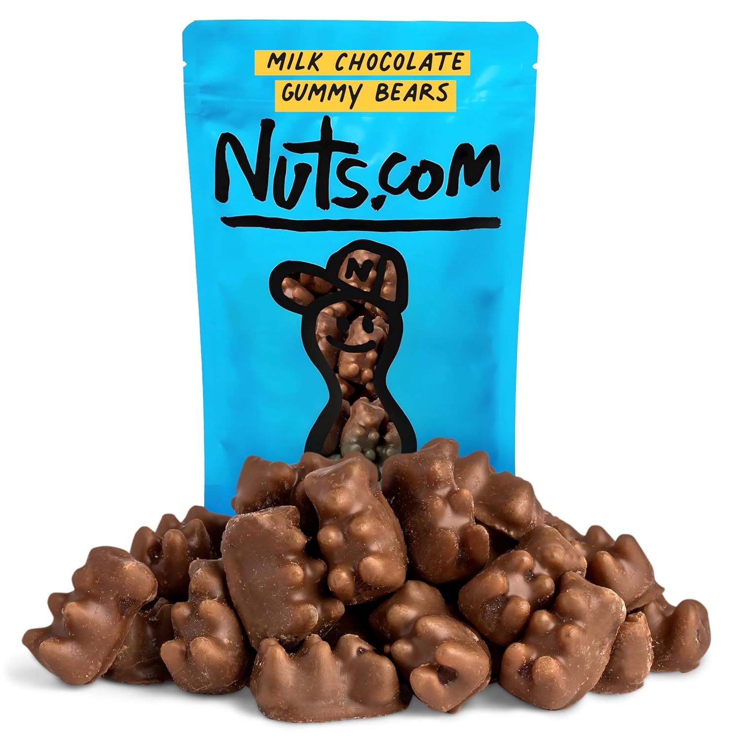 Nuts.com – Milk Chocolate Gummy Bears – 2 Pound Bag, Tasty Snack for Adults and Kids – For Parties, Office Functions, Holiday Gatherings and Home Snacking