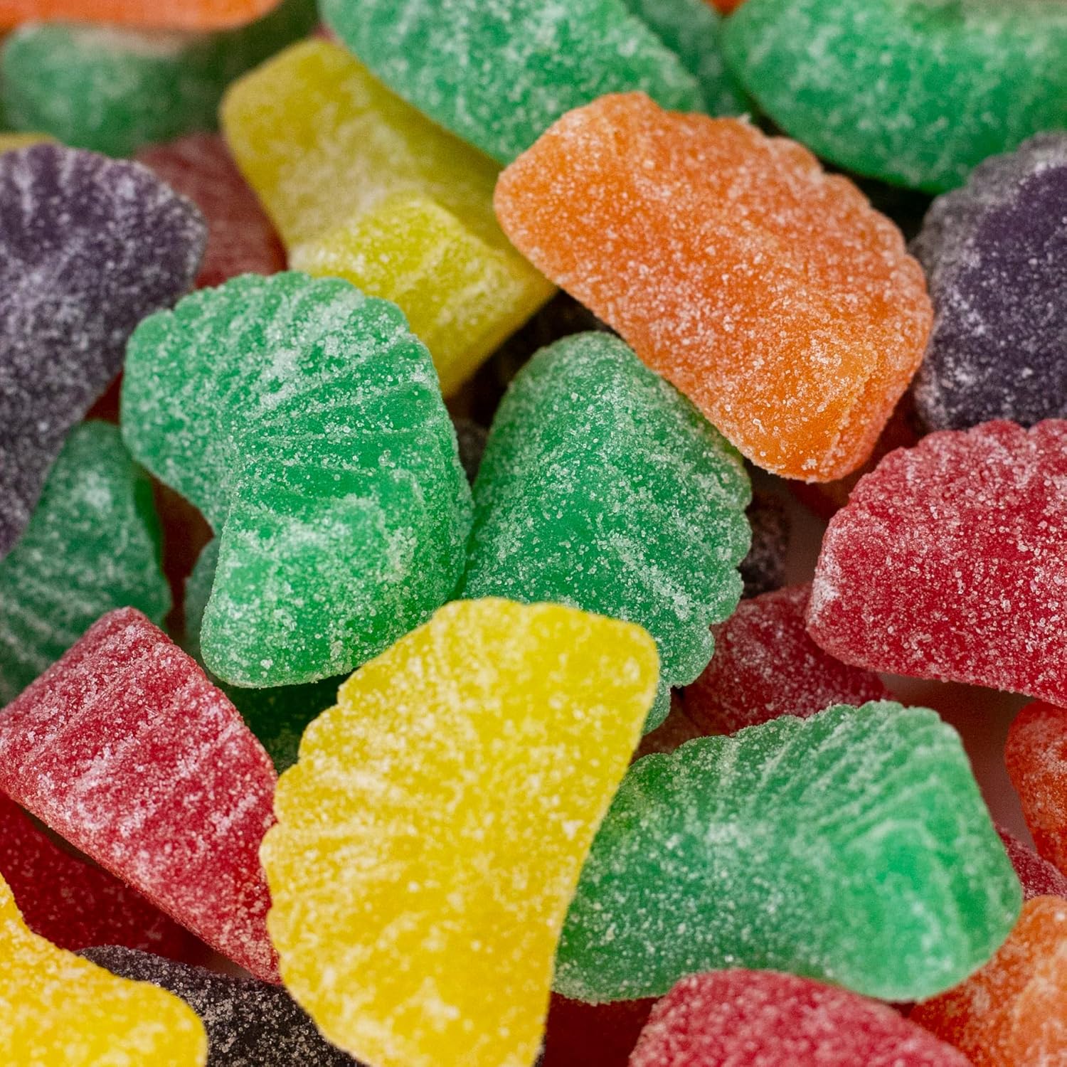Fruit Slices Jelly Candy | 2 Pound Bulk Bag | Assorted Flavors | Sugar-Dusted Nostalgic Sweets