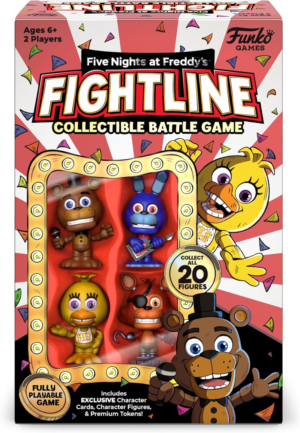 Funko Five Nights at Freddy's FightLine Premier Pack Collectible Game for 2 Players Ages 6 and Up