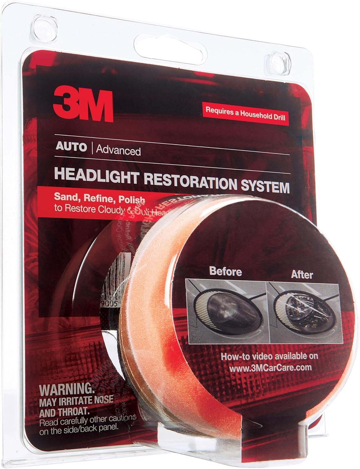 3M™ Headlight Lens Restoration System 39008, 4/Case