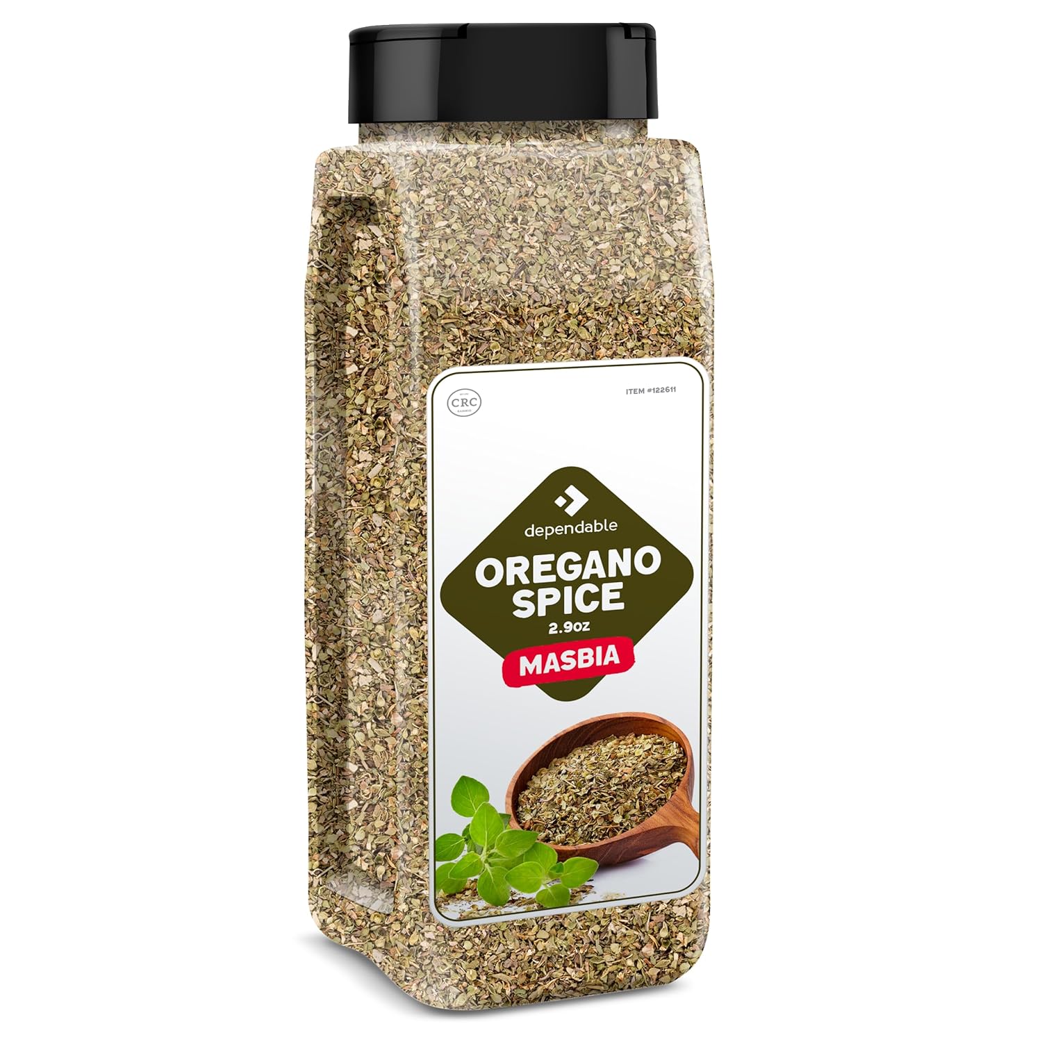 Dependable Foods Oregano Seasoning – 2.9 oz. Jar – Kosher, 100% Natural Oregano Leaves for Chefs, Restaurants – Non-GMO Dried Oregano Leaves Spice – Allergen-Free
