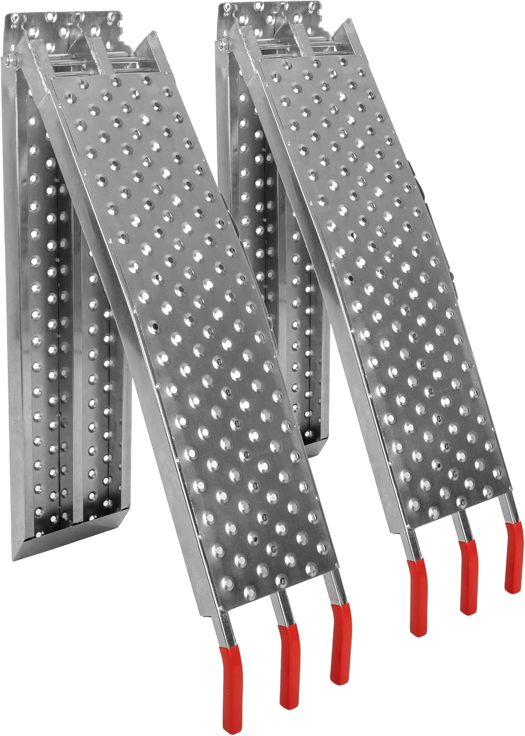 Loading Ramps - Set of Two 69-Inch Folding Ramps for ATVs, Motorcycles, Mowers, Carts, and More - 2200lb Combined Capacity Car Ramp Set by Stalwart