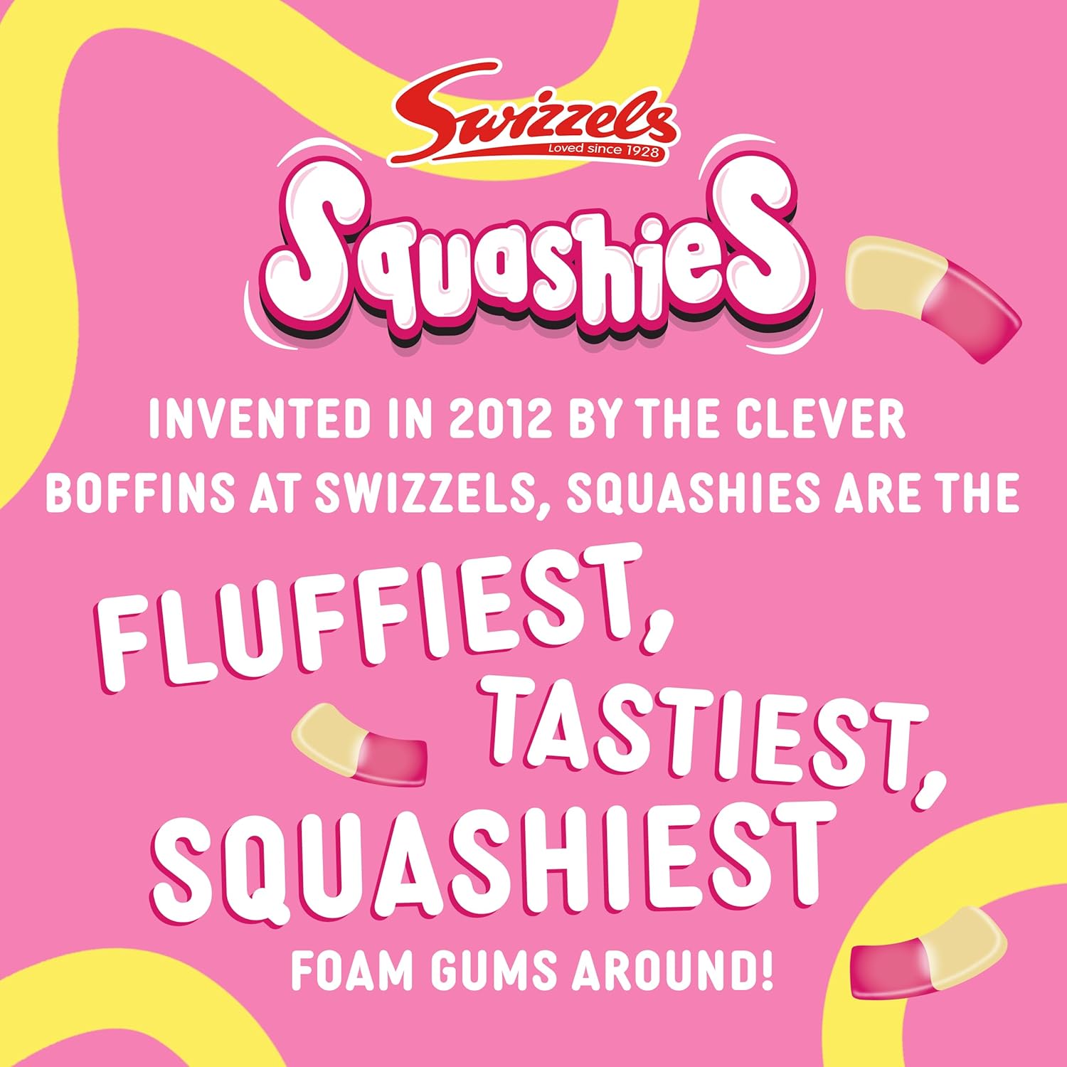 Swizzels Drumstick Squashies Rhubarb & Custard Flavour 120g (Pack of 3)
