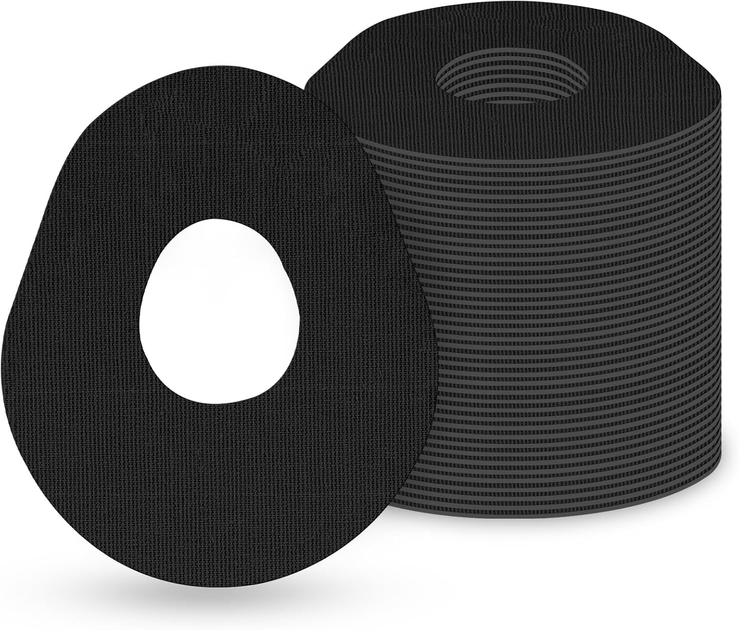 MEDMAX Adhesive Patches for Dexcom G7 (25-Pack), Sweat-Resistant Waterproof Breathable Skin-Friendly Latex Free Adhesive Patches, Durable Pre-Cut CGM G7 Sensor Patches, (Black)