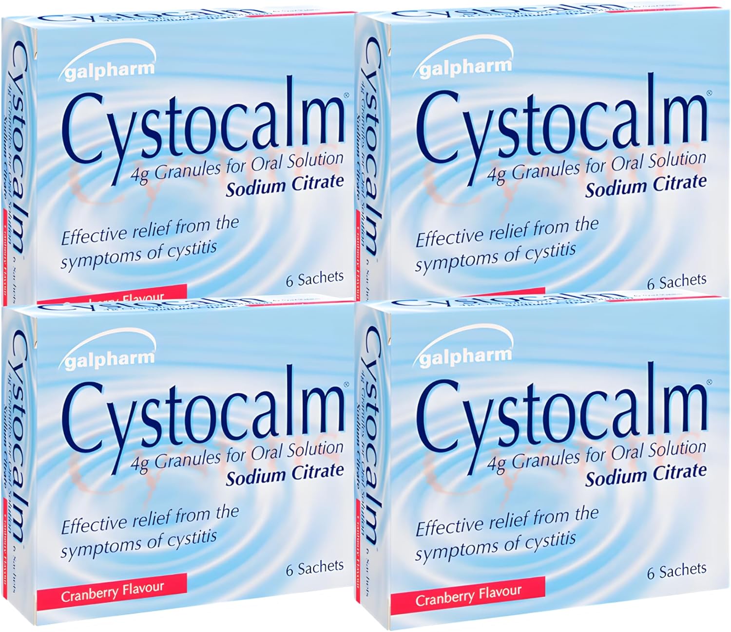 24 x Cystitis Relief Sachets - Cranberry Flavoured Cystocalm – Cystitis Support for Women – Helps with Urine Comfort – Alternative to Cranberry Tablets & Cranberry Supplements - Bemacar (4 Pack)