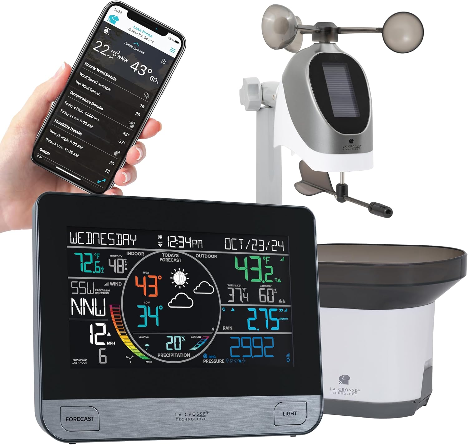La Crosse Technology 328-69357-INT Wi-Fi Professional Weather Station