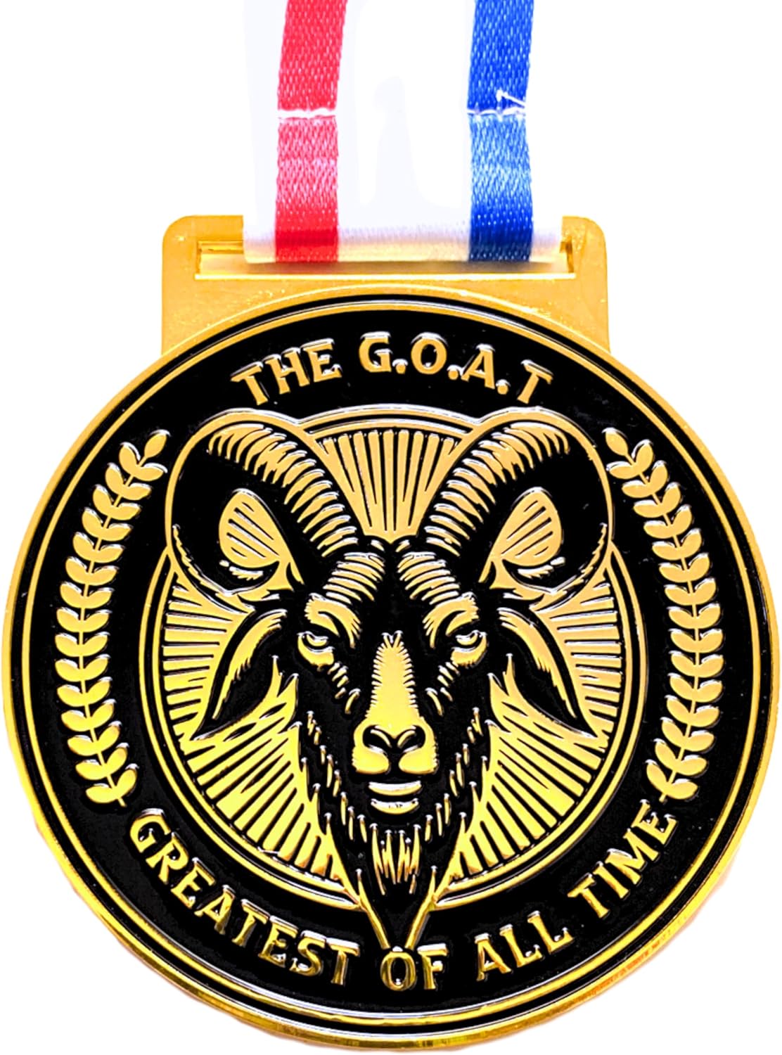 Greatest of All Time Medal - Luxury 2.75" Double-Sided Goat Award, Ideal for Basketball and Sports Awards,Party Favors, Awards and Trophies Collections