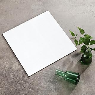 Peel and Stick Vinyl Floor Tiles, Self Adhesive Waterproof Vinyl Flooring Planks for Kitchen, Dining Room, Bedrooms,20-Pack 12 x 12 inch Cover 20 Sq. Ft(Mable White)