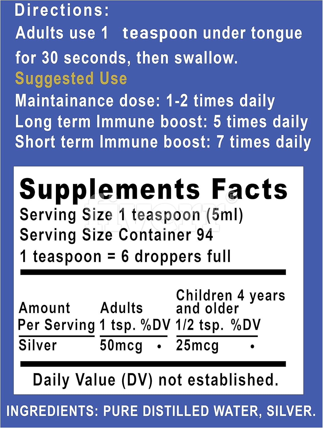 Colloidal Silver Liquid - 16 oz Glass Bottle by Silver Holisitcs