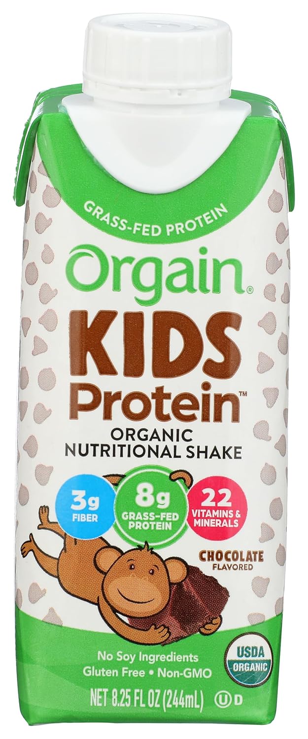 ORGAIN SHAKE HLTHY KID CHOCOLATE ORG,, 8.25 Ounce ()
