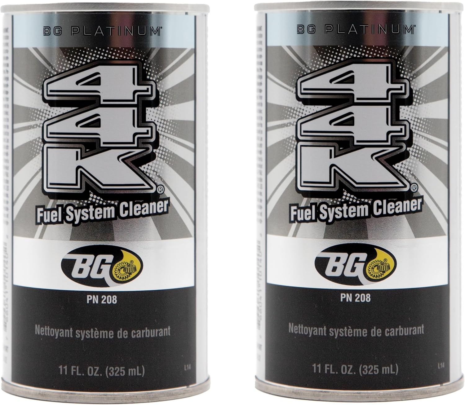 2 Pack Bg 44k Fuel System Cleaner Power Enhancer 11 Oz Cans