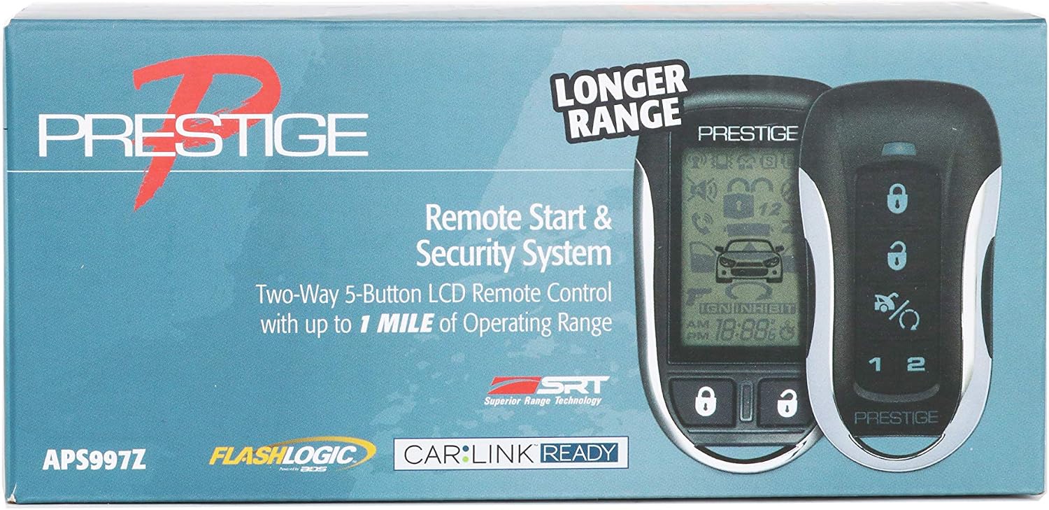 Prestige APS997Z 2-Way 5-Button LCD Remote Control w/ 1 Mile Operating Range