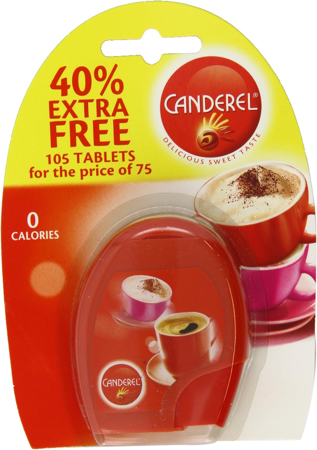 Canderel Low Calorie Sweetener 105 Tablets (Pack of 12)