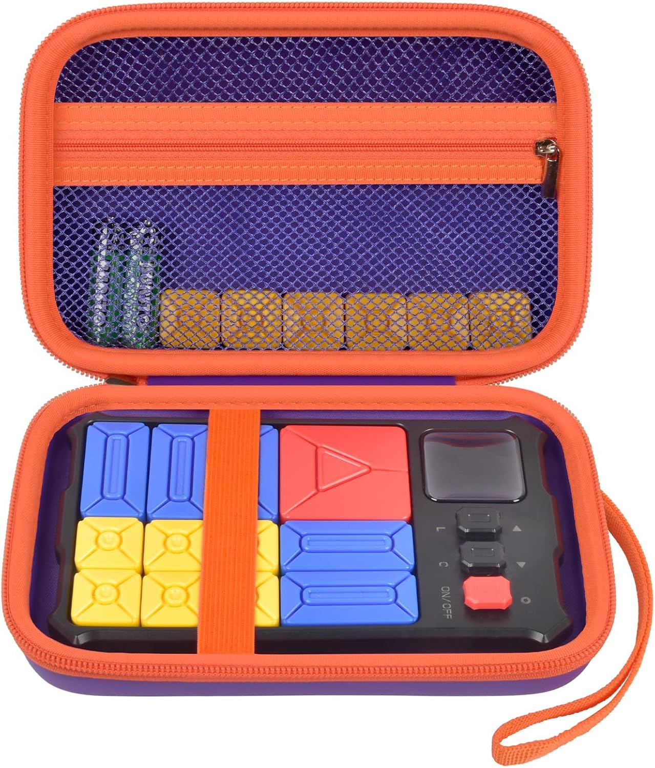 GWCASE Brain Games Case Compatible with GiiKER Super Slide Puzzle Game, Storage Carrying Organizer for GiiKER Super Blocks Pattern Matching Travel -Purple (Box Only)