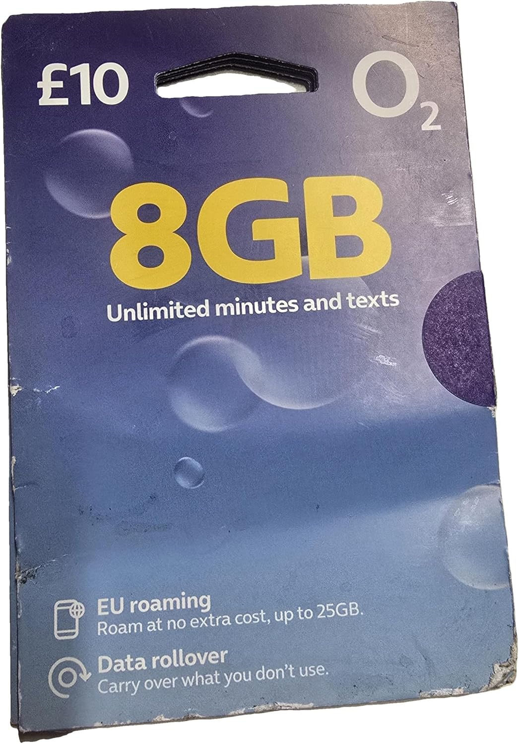 O2 | Pay As You Go Sim Card From O2 | Black 8GB/£10