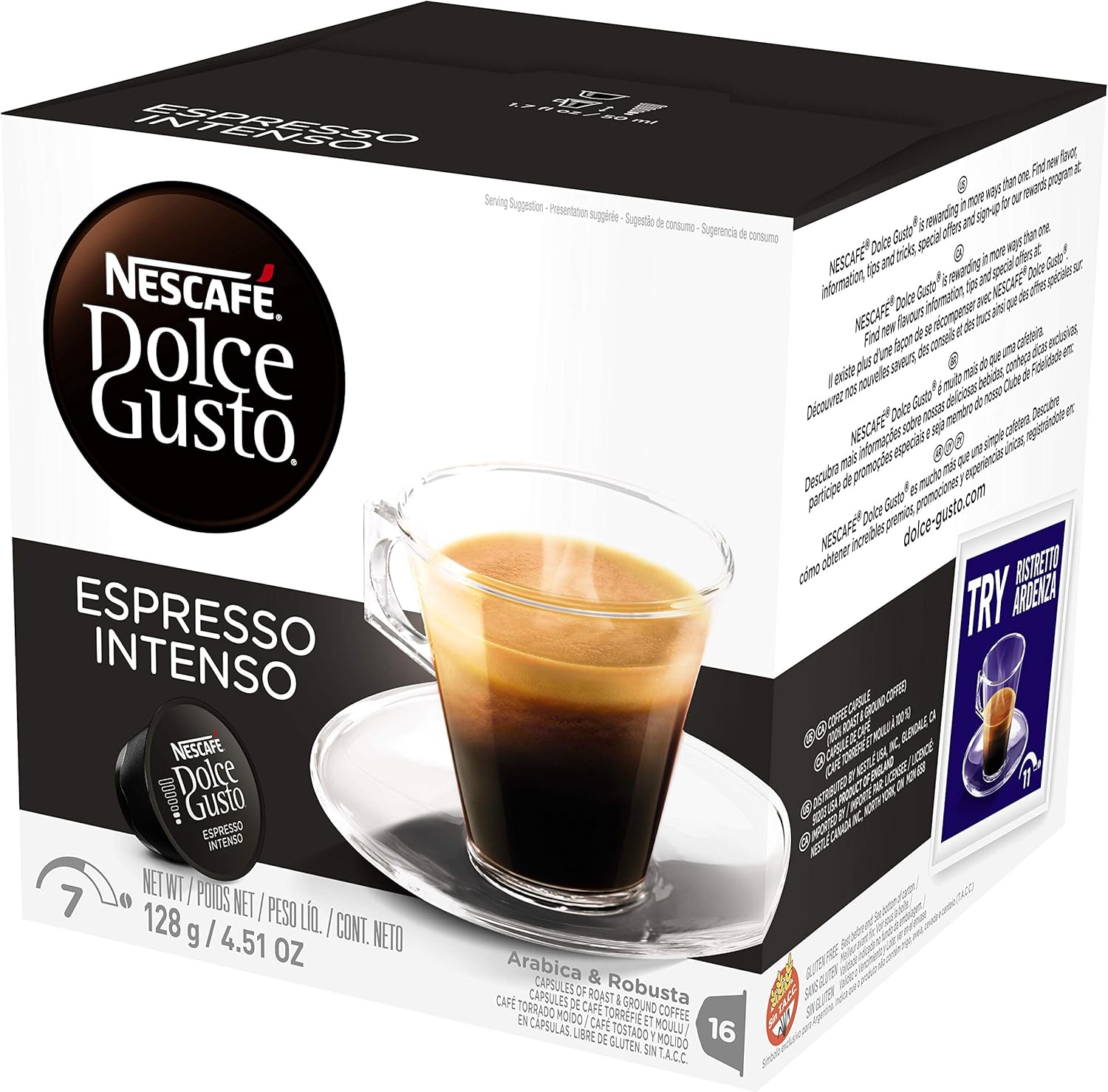 Nescafe Dolce Gusto Espresso Intenso 16 capsules (Pack of 3)