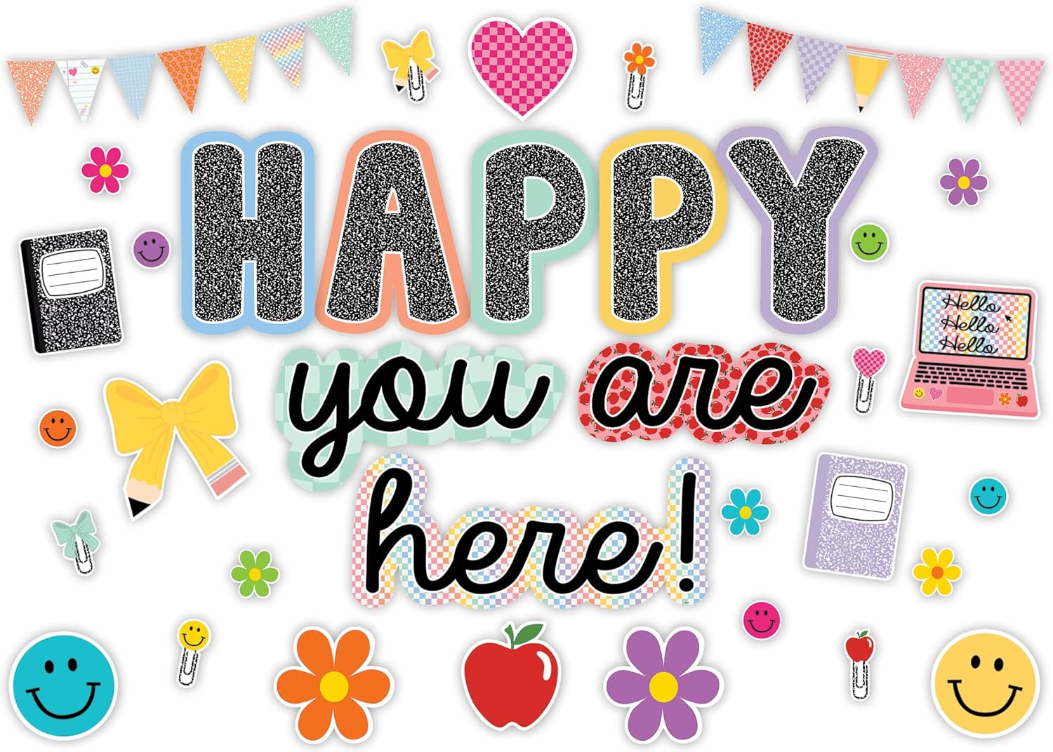 Teacher Created Resources Cool for School Happy You’re Here Bulletin Board (TCR9303)