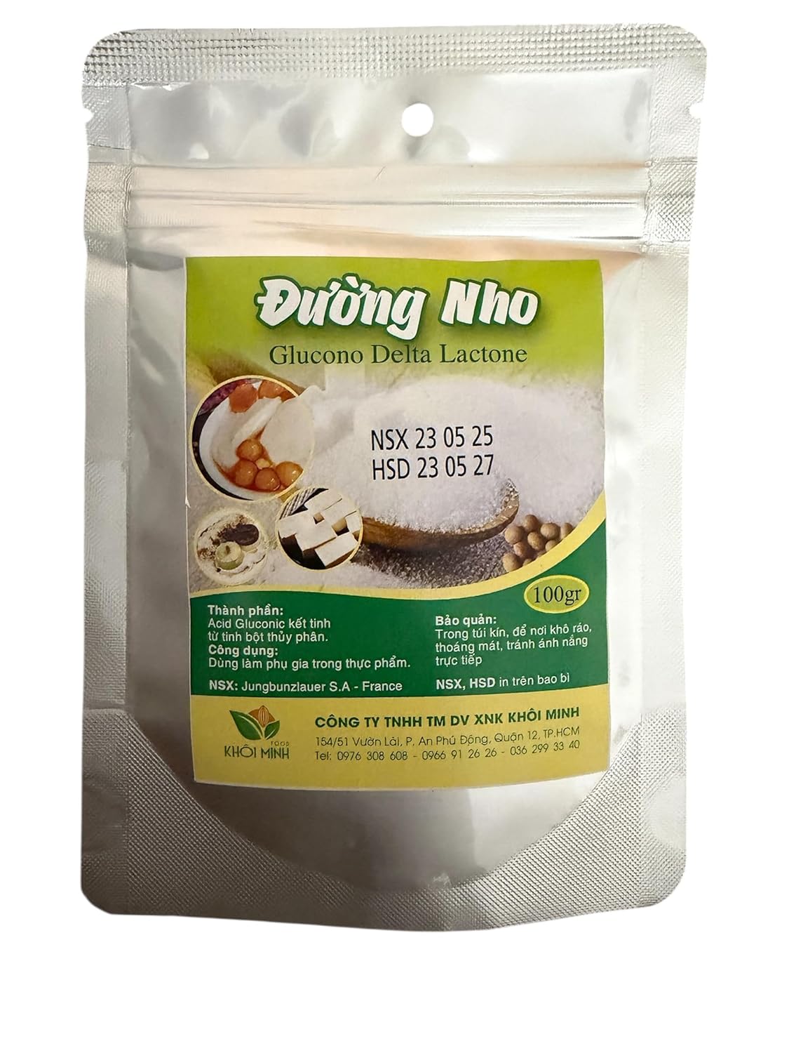 Glucono Delta Lactone - Duong Nho 100g