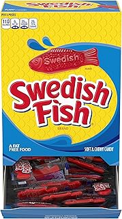 Swedish Fish 43146 Grab-and-Go Candy Snacks in Reception Box, 240-Pieces/Box