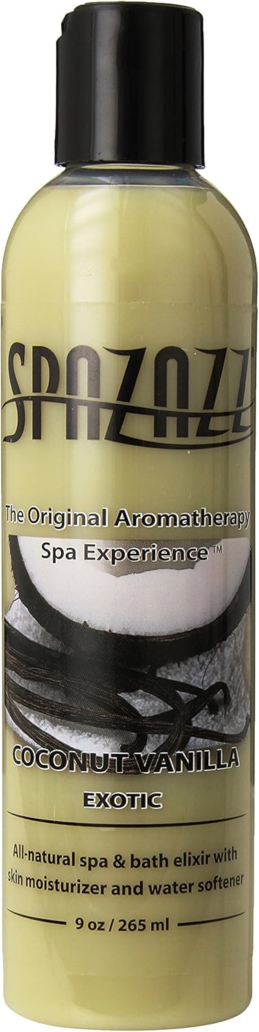 Spazazz SPZ-280 Original Elixir Bottle Spa and Bath Aromatherapy, 9-Ounce, Coconut Vanilla Exotic