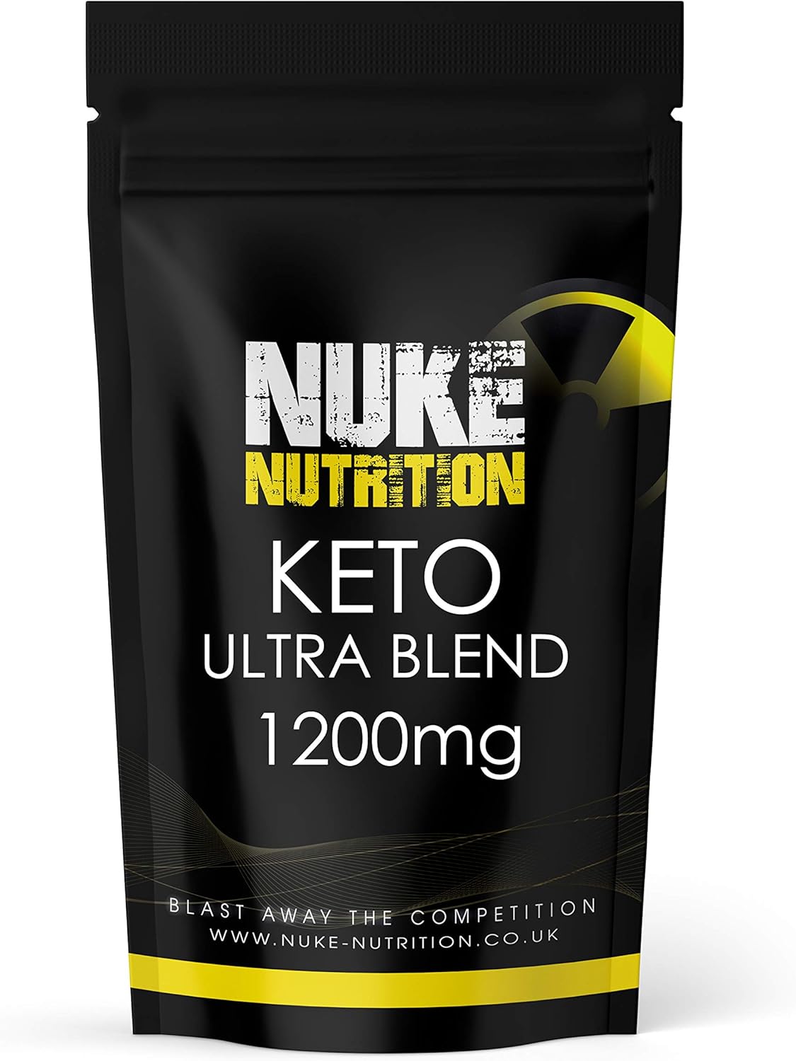 Nuke Nutrition Keto Ultra Blend x60 Capsules | Complete Weight Loss Tablets That Work Fast | Max Strength Fat Burning & Slimming | Herbal Extracts Green Tea African Mango & Raspberry | Vegan