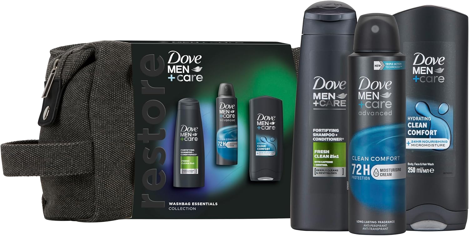 Dove Men+Care Essentials Washbag Collection