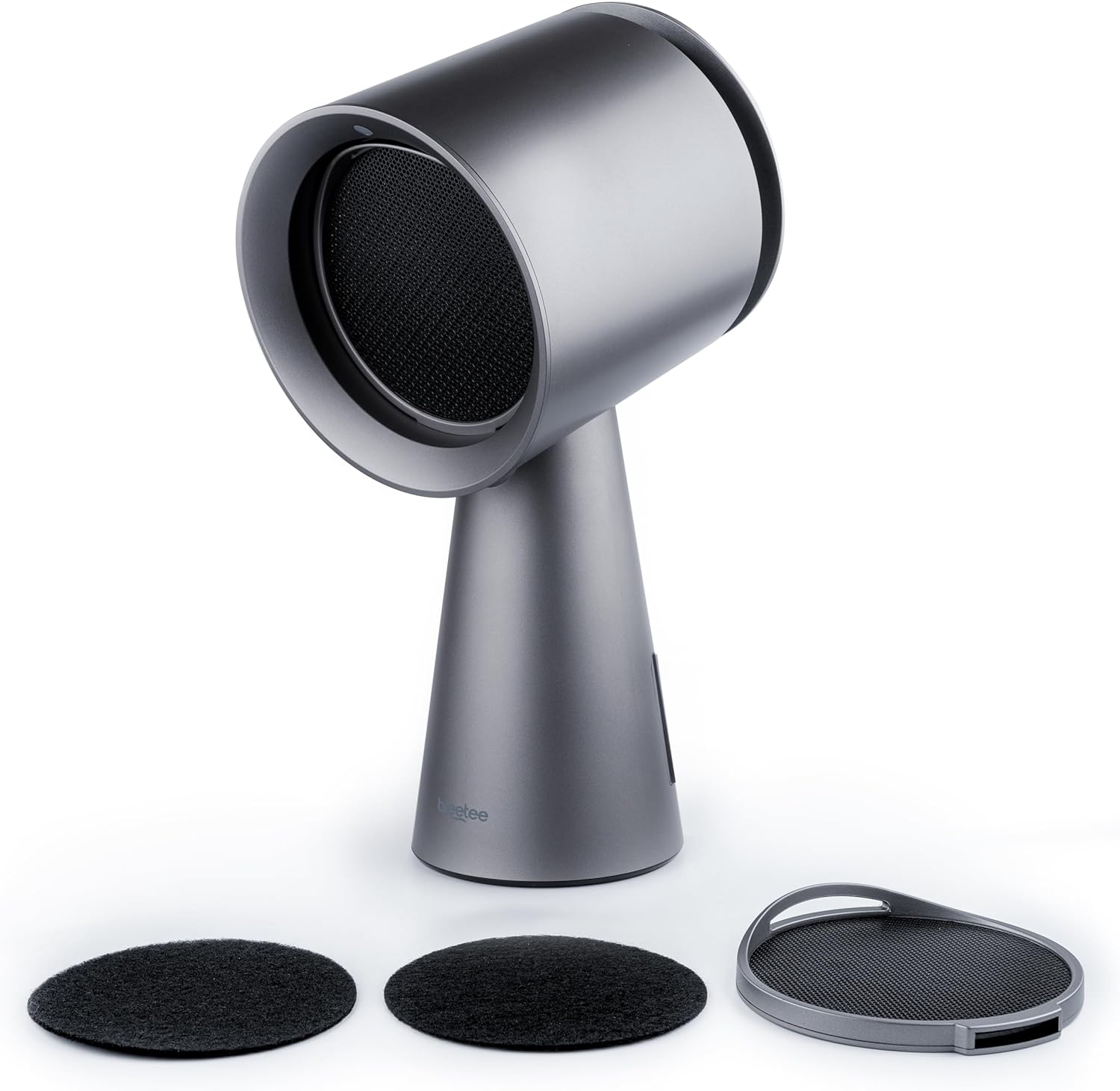 Portable Range Hood Kitchen - Powerful 3-Speed Suction Desktop Compact Range Hood with Double Filter - Kitchen Exhaust Fan with Carbon Filters for RVs, Hot Pot Cooking, Grill Air Cleaner Gray