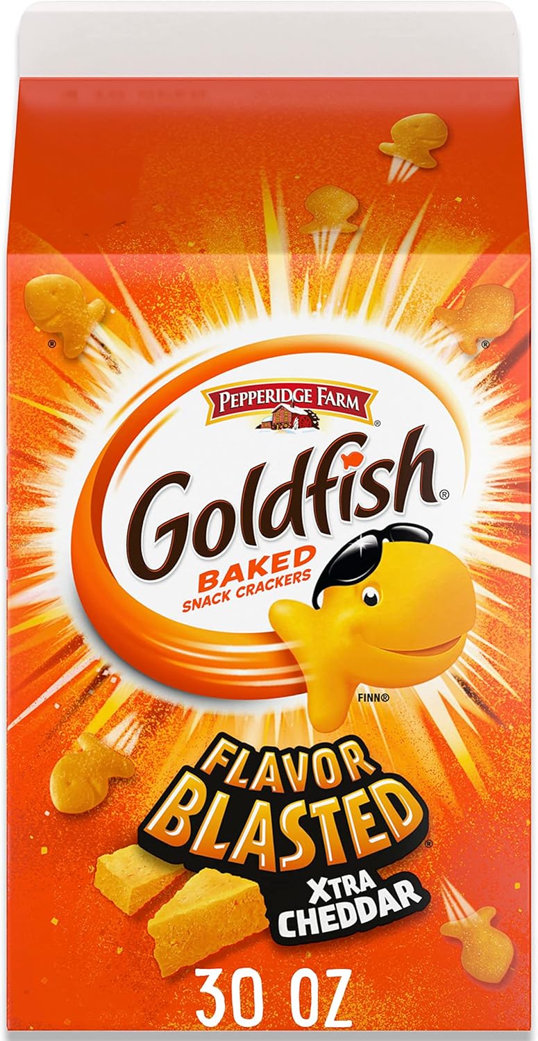 Pepperidge Farm Goldfish, Xtra Cheddar, 30-Ounce Carton