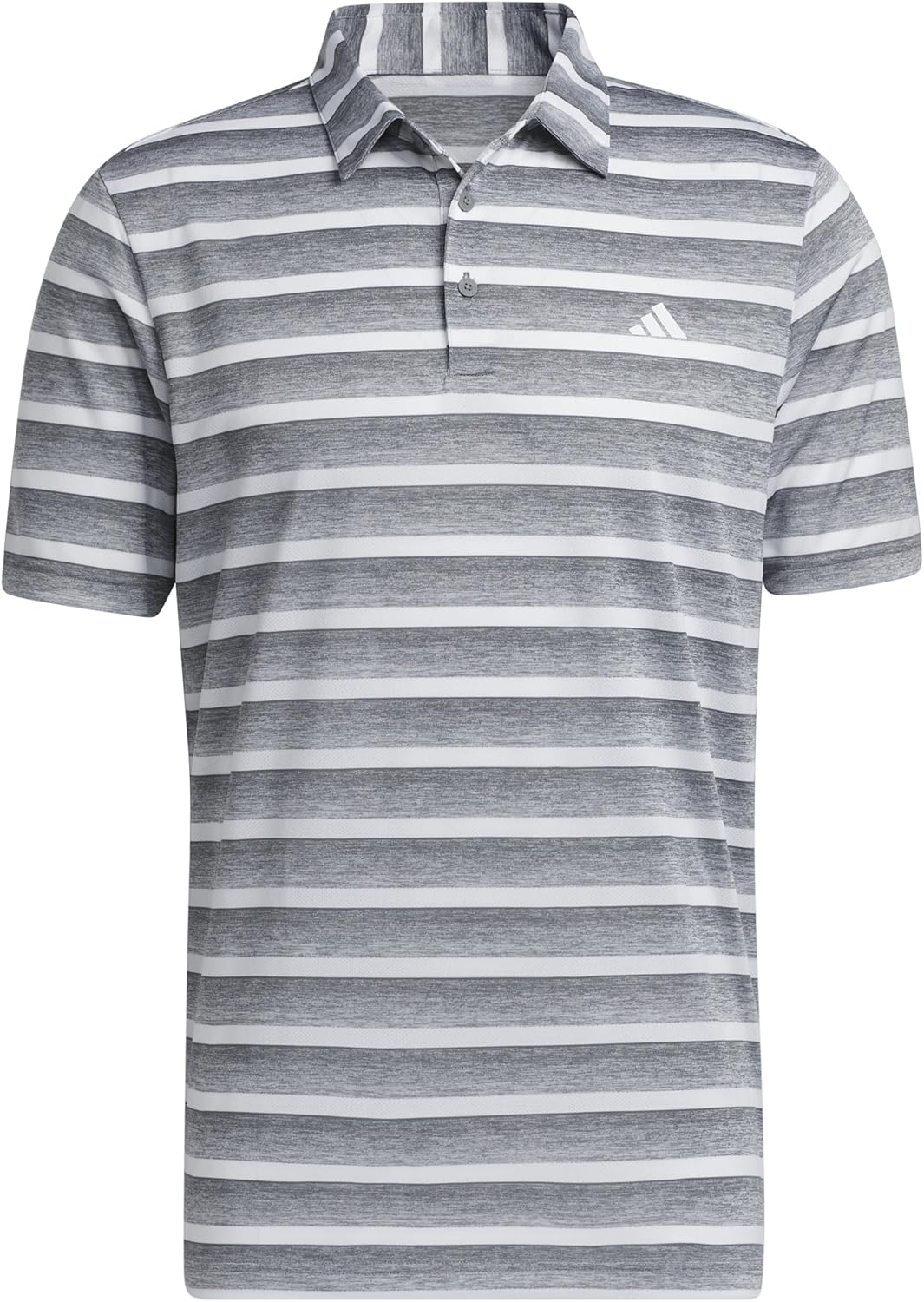 adidas Men's Mens Two Color Stripe Polo Shirt Polo Shirt