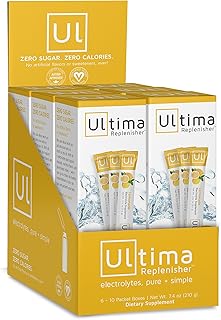 Ultima Hydrating Electrolyte Powder, Lemonade, 60 Count Stickpacks
