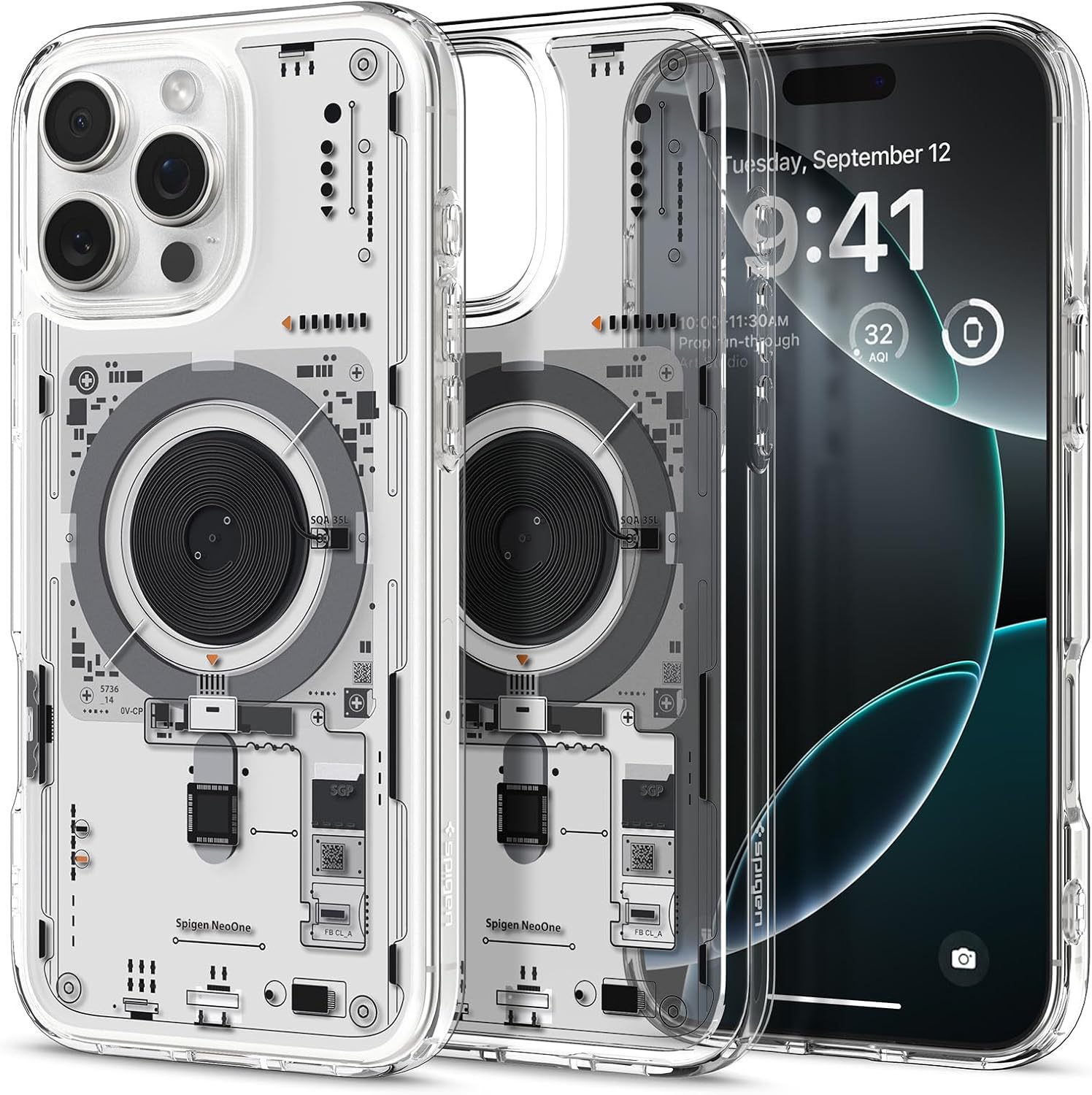 Spigen for iPhone 16 Pro Max Case, Ultra Hybrid MagFit [Compatible with Magsafe] [Anti-Yellowing] [Military-Grade Protection] - Neo One