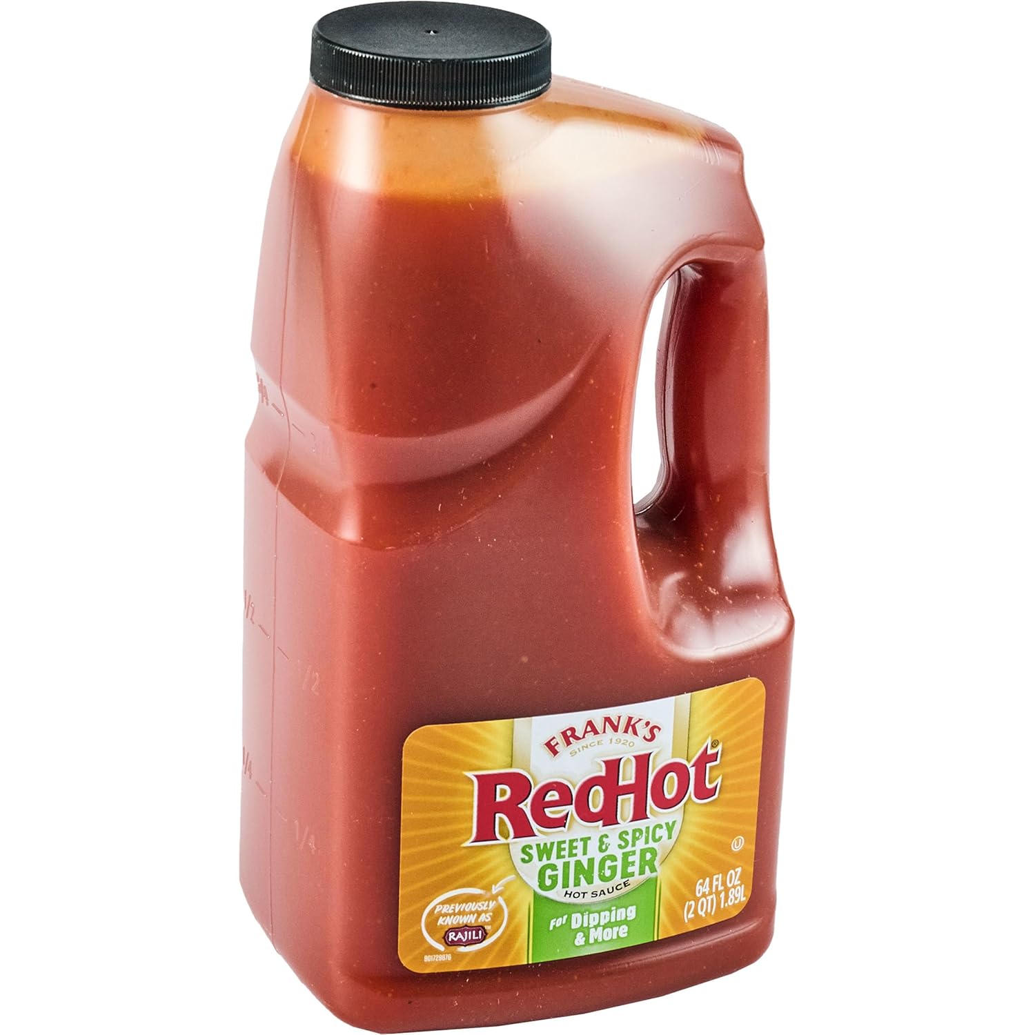 Frank's RedHot Sweet and Spicy Ginger Hot Sauce, 1/2 Gallon Jug - A Red Jalapeno and Sweet Ginger Fusion, (Previously Known as Rajili Sauce), .5 gal