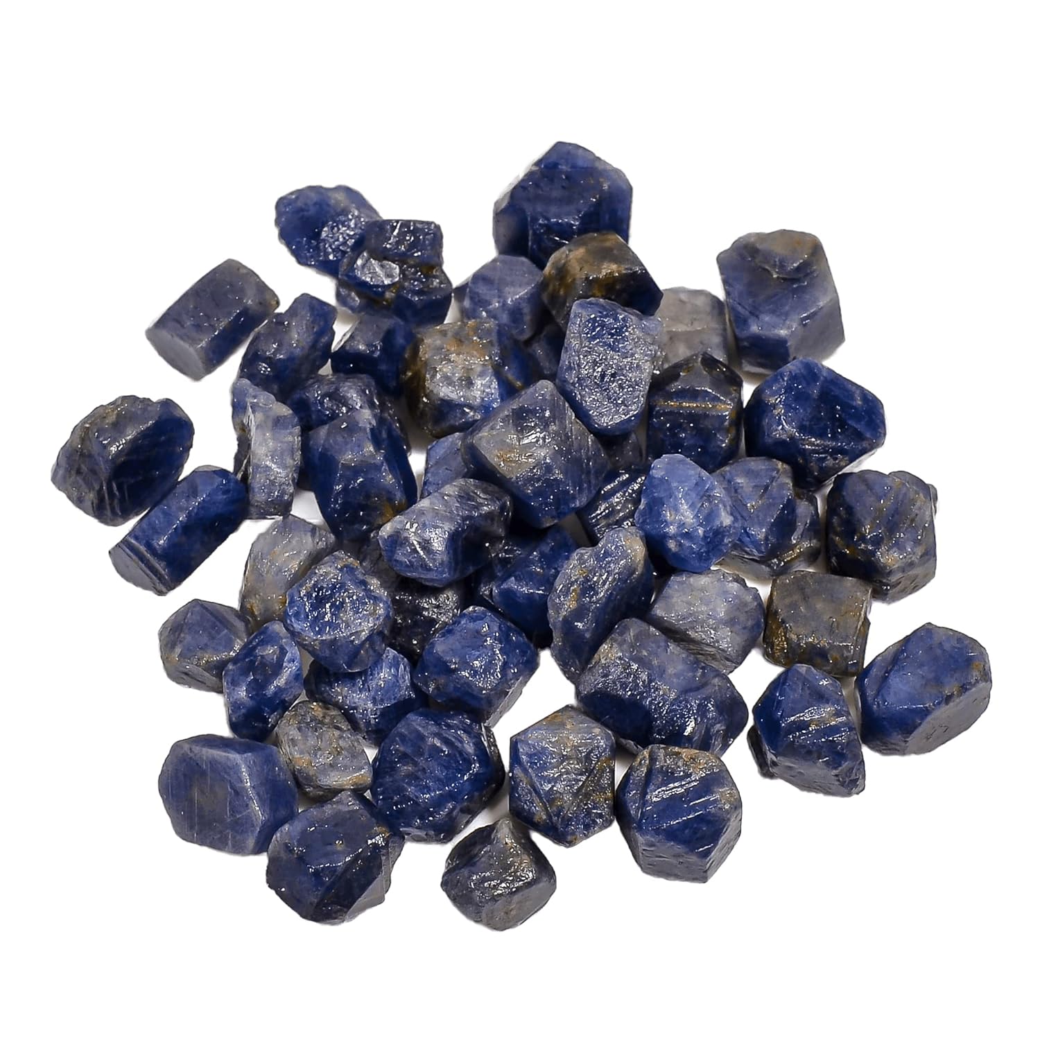 GEMKORA™ 50 carats Raw Blue Sapphire Crystals, Wholesale Lot, Natural Gemstone, Rough Crystals, Rock Stones, Jewelry Making Supplies, DIY & Crafts, September Birthstone