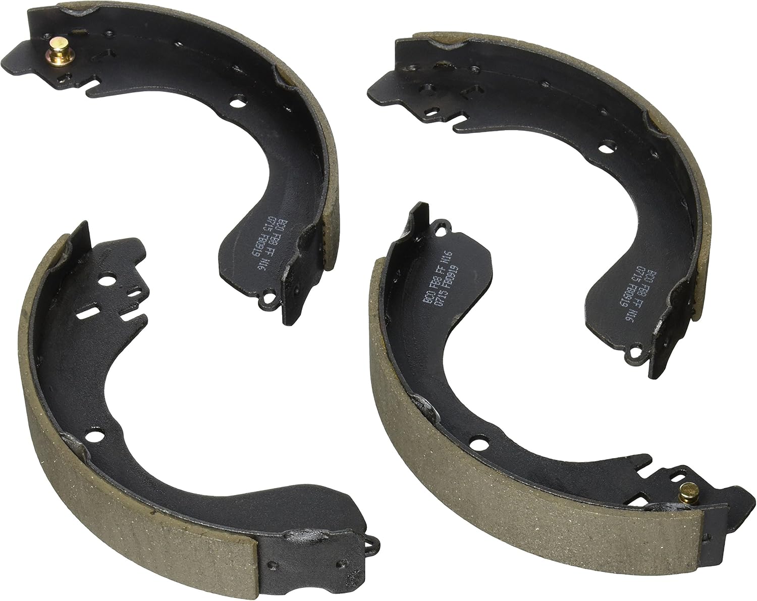 BOSCH BS919 Blue Drum Brake Shoe Set - Compatible With Select Chrysler Sebring; Dodge Avenger, Caliber; Jeep Compass, Patriot; Nissan Cube, Sentra, Versa; REAR