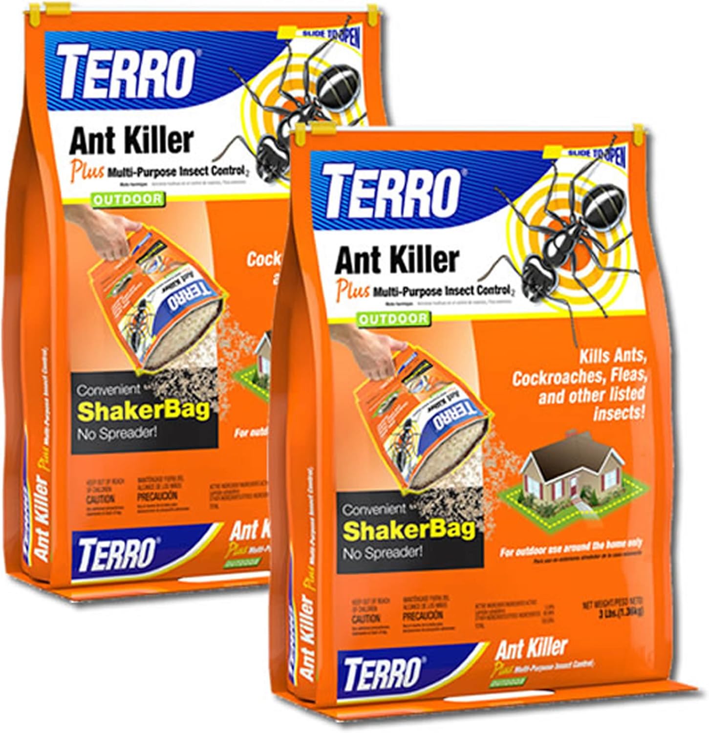 Terro T901-2 Ant Killer Plus Insect Control 3lb bags (2-Pack)