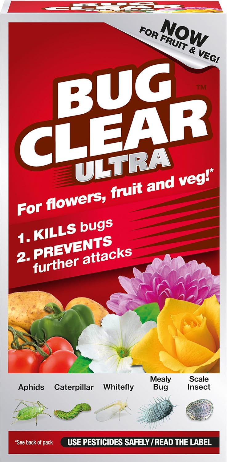 Bug Clear Ultra for Flowering Plants,Liquid Concentrate Insecticide and Acaricide, 200 ml