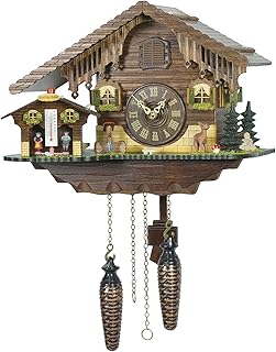 Trenkle Quartz Cuckoo Clock Swiss House with Weather House TU 415 Q