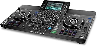 Denon DJ SC LIVE 4 - Standalone DJ Controller, 4-Channel Mixer, Amazon Music Unlimited Streaming, Wi-Fi, Speakers, Serato DJ & Virtual DJ Compatible