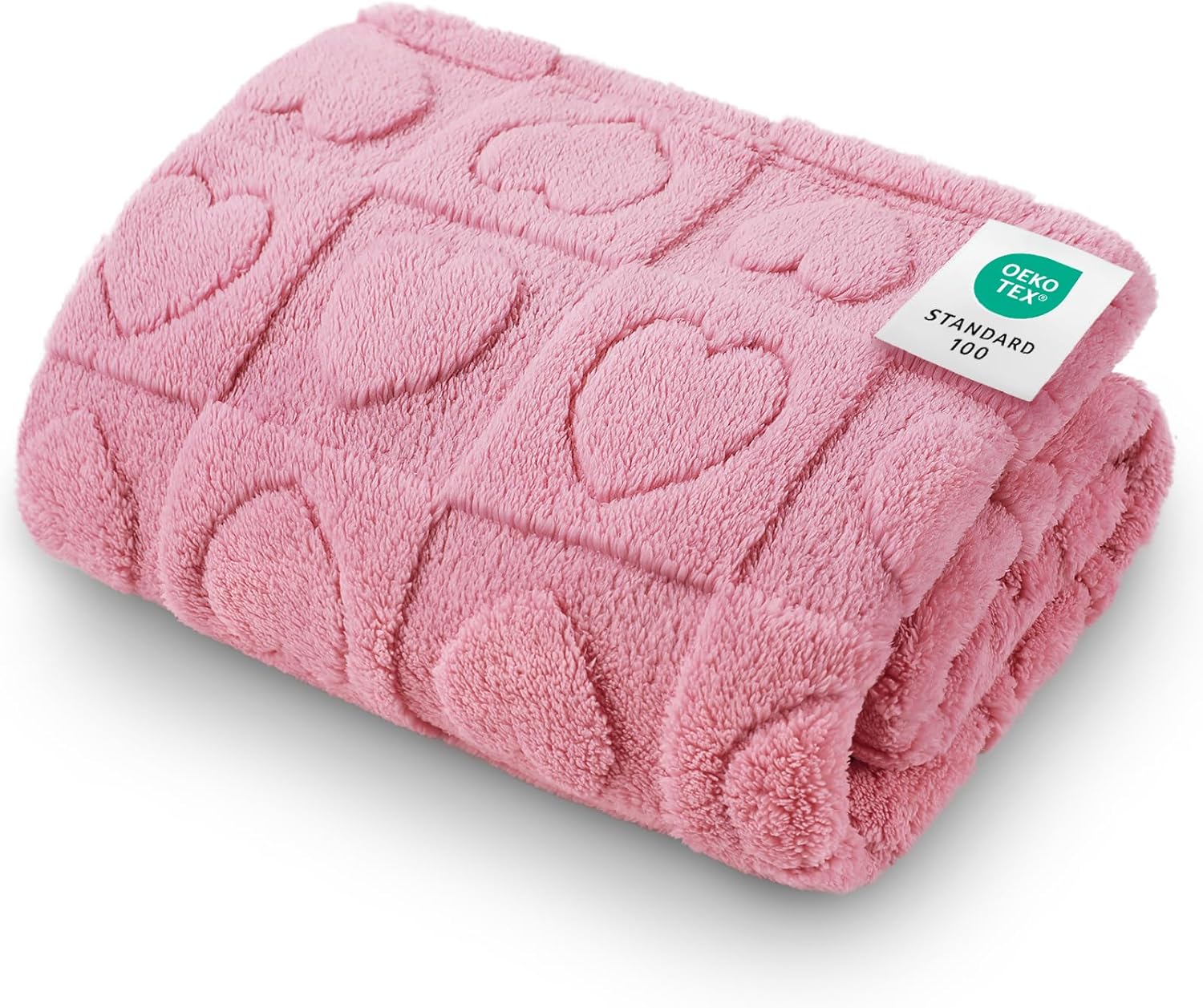 Luciphia Small Dog Blanket Washable Pet Bed Cover Soft Fluffy Puppy Blanket with Premium Fleece 300GSM Cozy Calming Cat Blankets for Indoor Cats Pink 41x31 inch