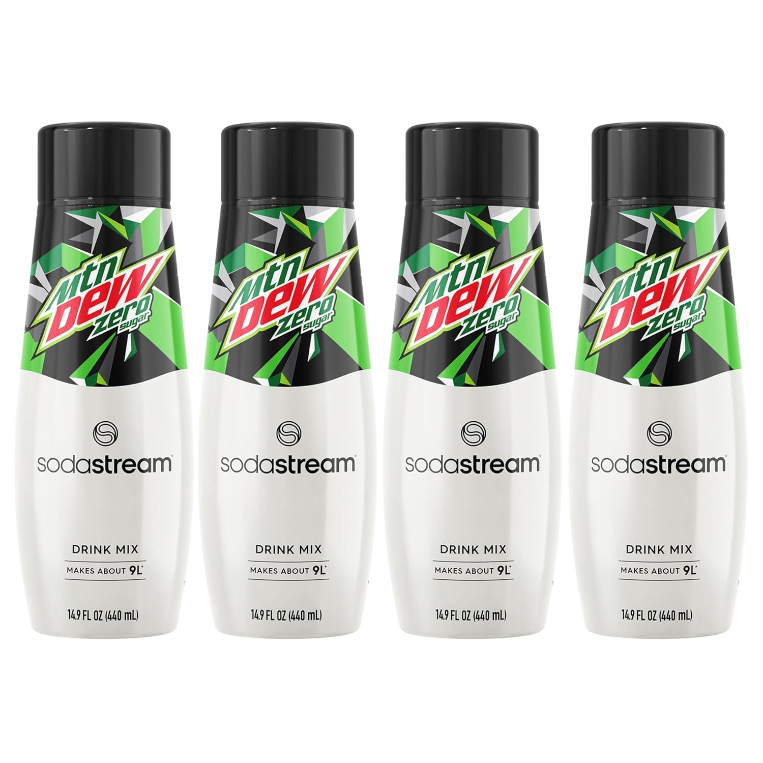 SodaStream® Mountain Dew ® Zero Sugar Soda Drink Mix, 14.9 Fl oz. (4 Pack)