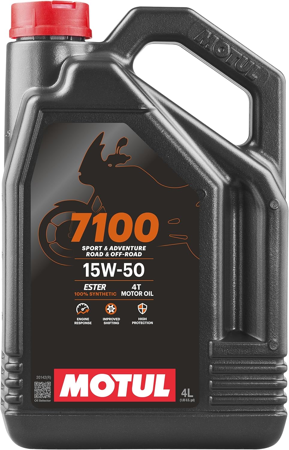 Motul 104299 7100 15W-50 Motor Oil Full Synthetic Motorcycle Engine Lubricant